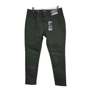 a.n.a Women's Skinny Jeans in Dark Olive Green